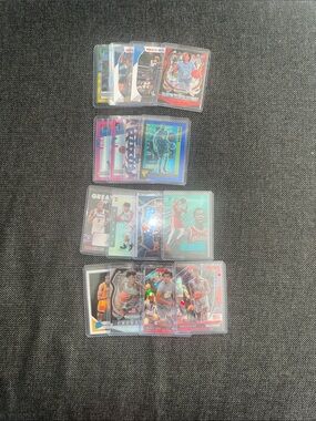 Basketball Trading Card Lot - Multicolor Protective Sleeves